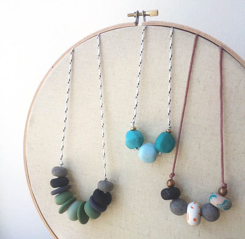 DIY Clay Bead Necklaces Past Workshop Brooklyn Craft Company