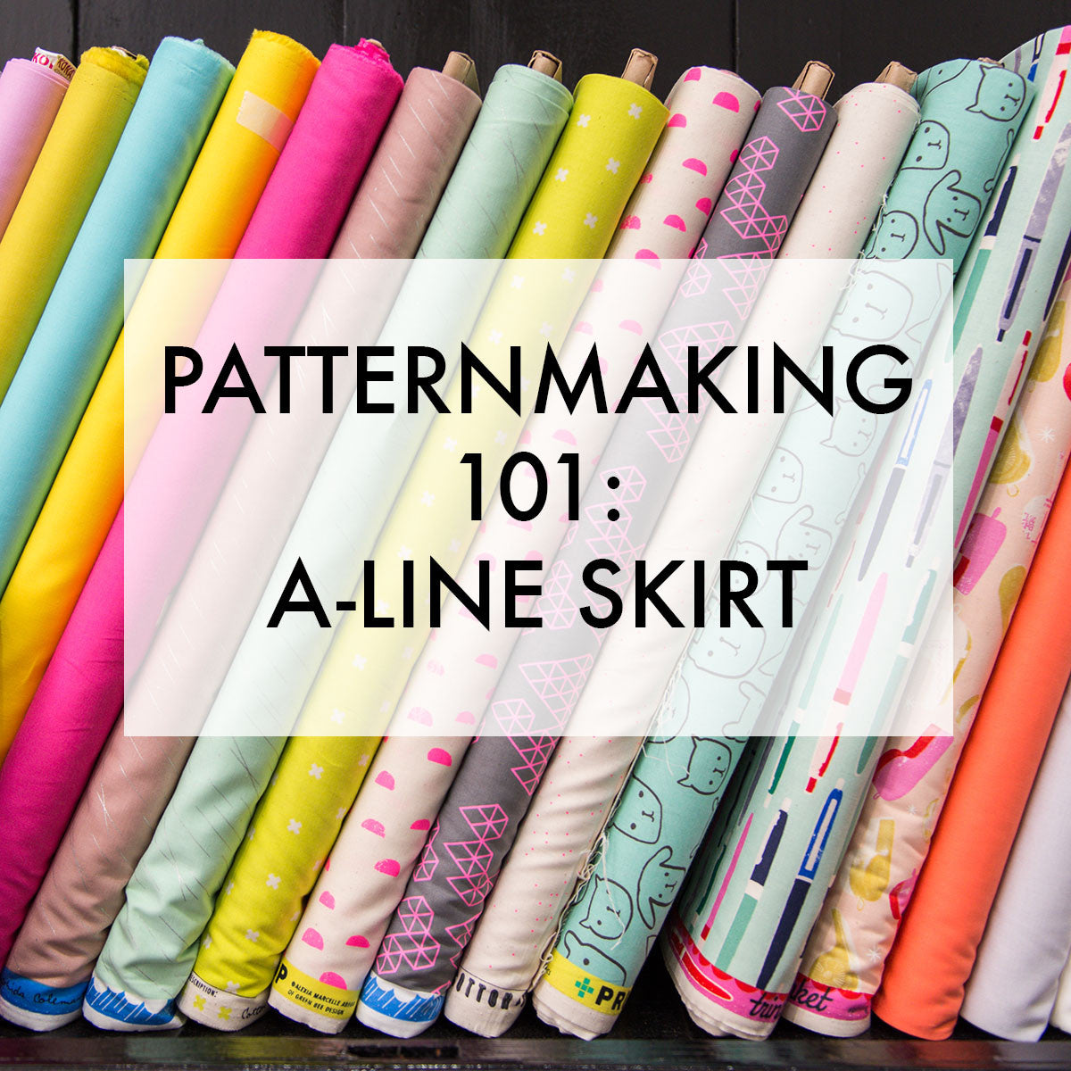 Patternmaking 101: A-Line Skirt Past Workshop Brooklyn Craft Company