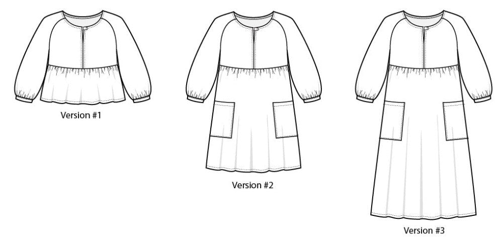 Romey Gathered Dress & Top Pattern (Sizes 00 - 20) Pattern Sew House Seven