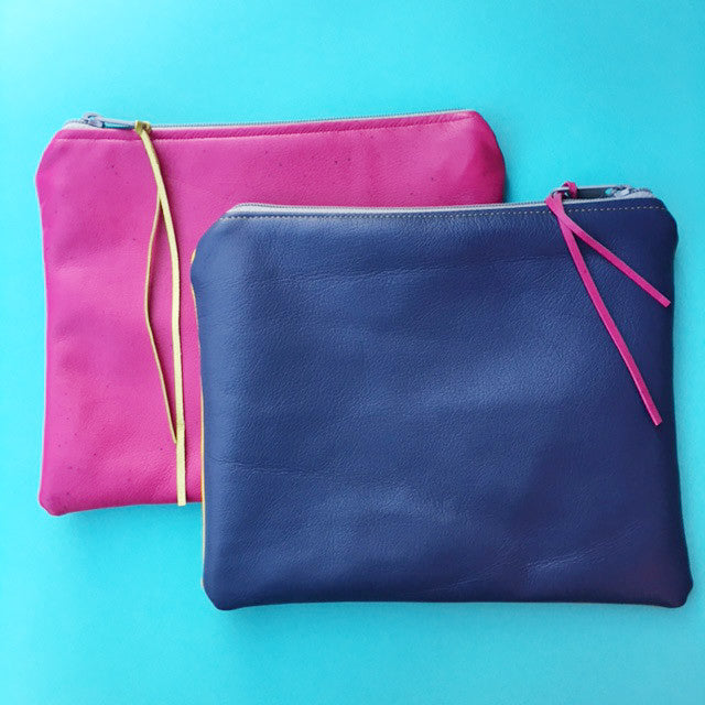 Sew a Leather Zipper Pouch Past Workshop Brooklyn Craft Company