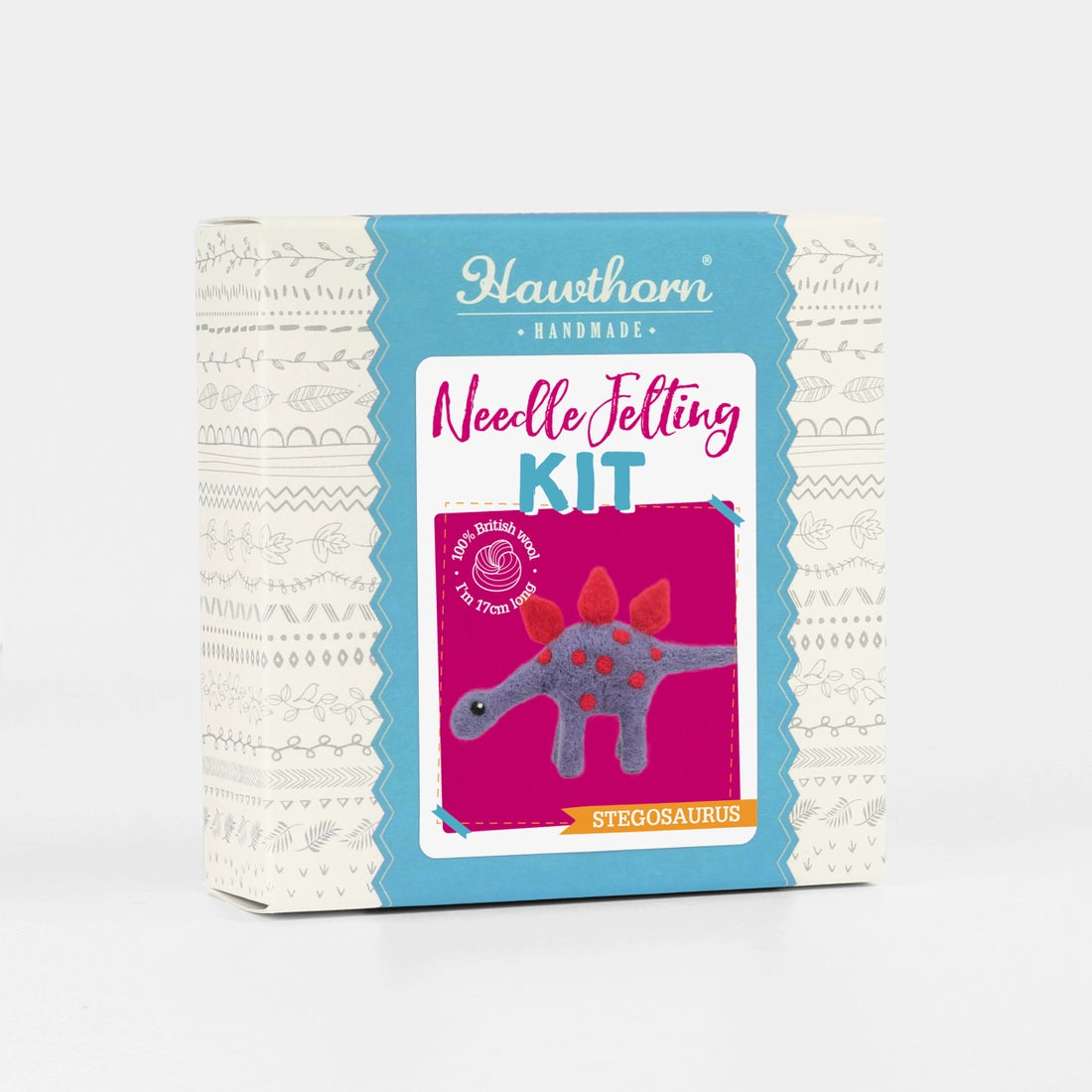 Stegosaurus Mini Felting Kit Kit Hawthorn Handmade