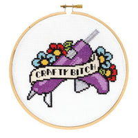 Crafty Bitch Cross Stitch Kit Kit The Stranded Stitch