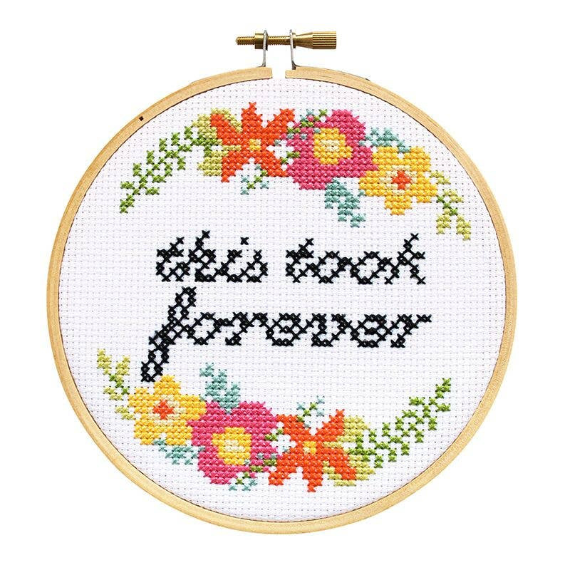 This Took Forever Cross Stitch Kit Kit The Stranded Stitch